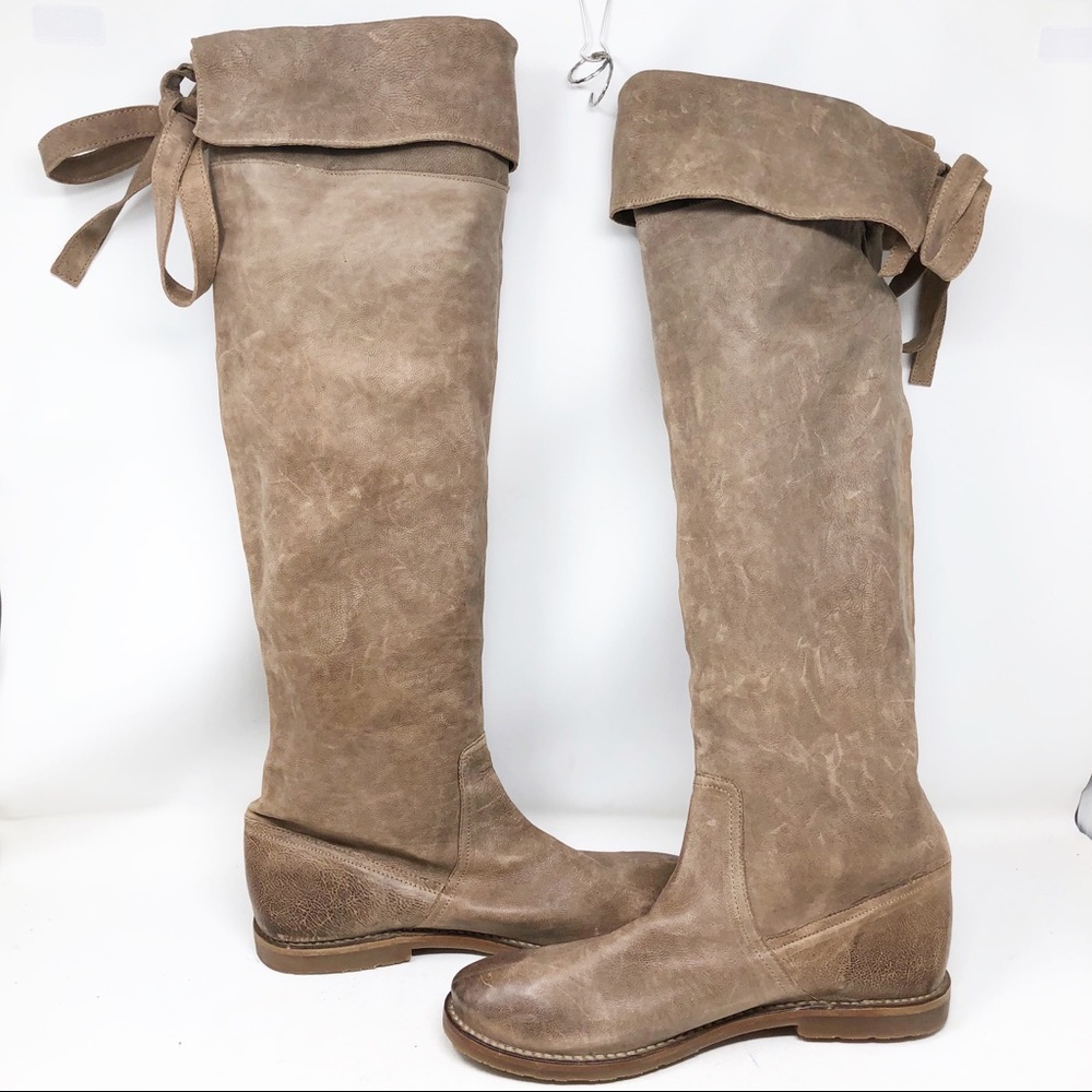 New Frye Celia Leather Over The Knee Boots